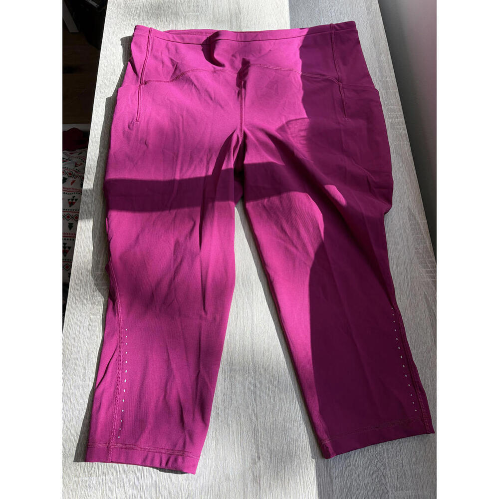 Lululemon Fast and Free Leggings size 18 in Pink